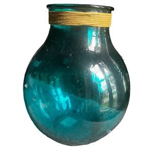 Large turquoise vase